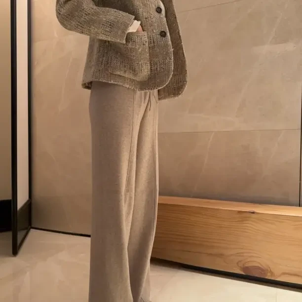 珊珊September｜老钱风直筒休闲长裤