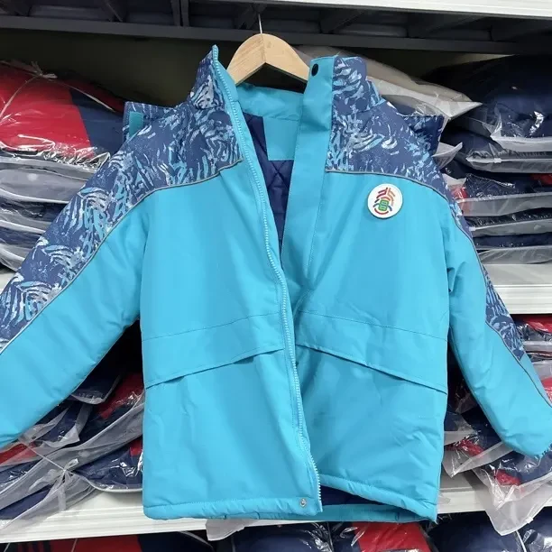 潍坊北海学校冬季校服冲锋衣棉服防风外套校服