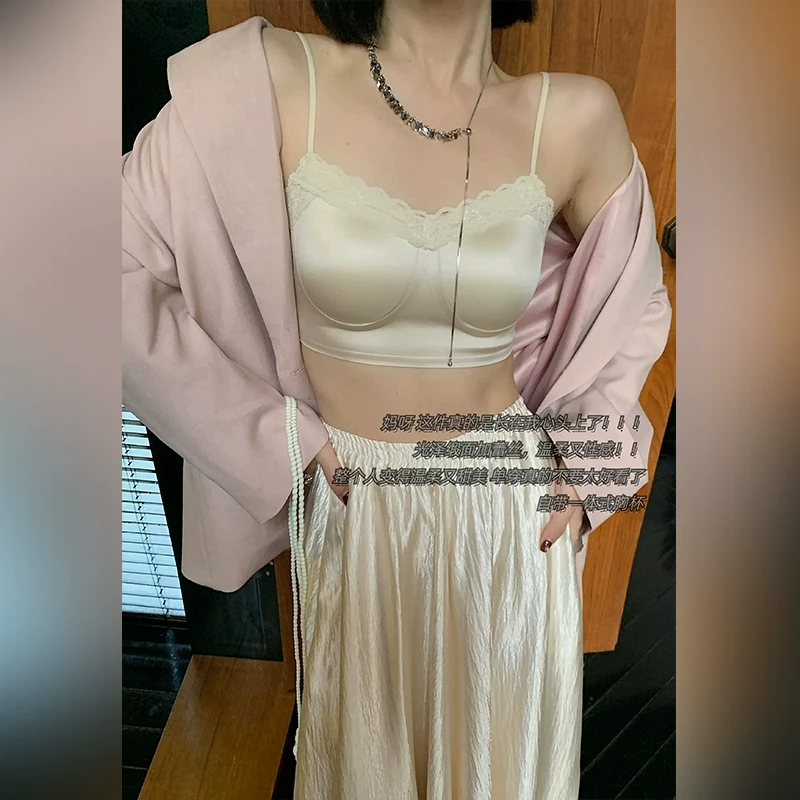 十三粥私服 舒芙蕾 法式质感浪漫不扎拼接氛围感蕾丝缎面内衣