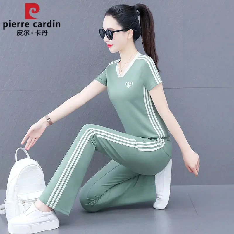 洋气皮尔卡丹春夏宽松显瘦两件套休闲时尚套装女减龄夏季
