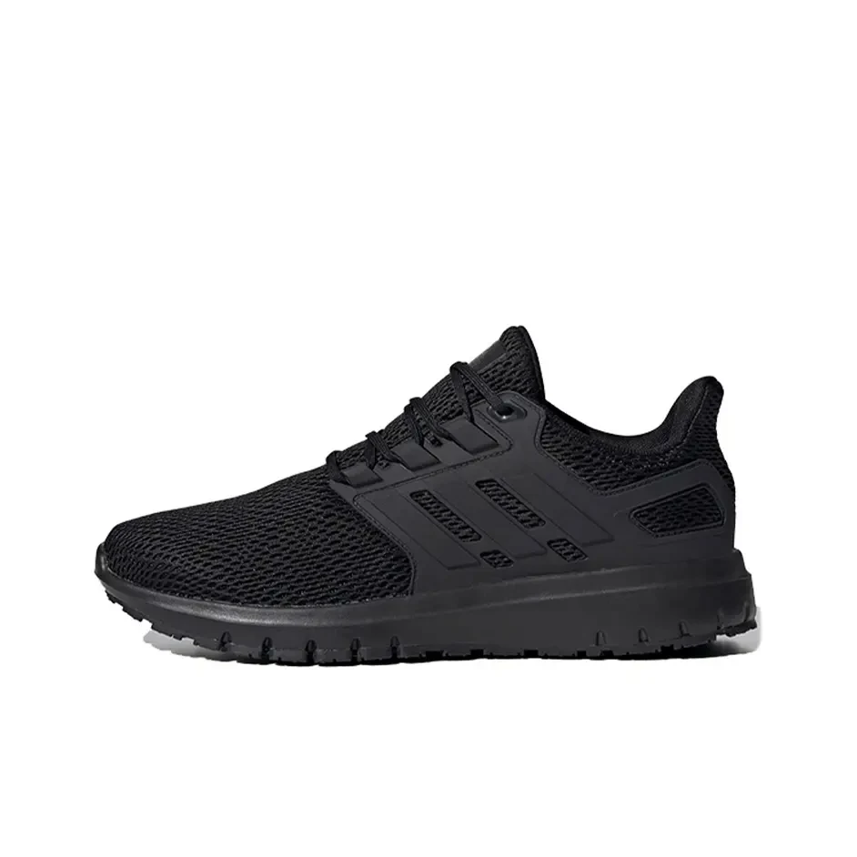 adidas/阿迪达斯男子休闲健步轻便透气黑色经典跑道运动鞋 FX3632