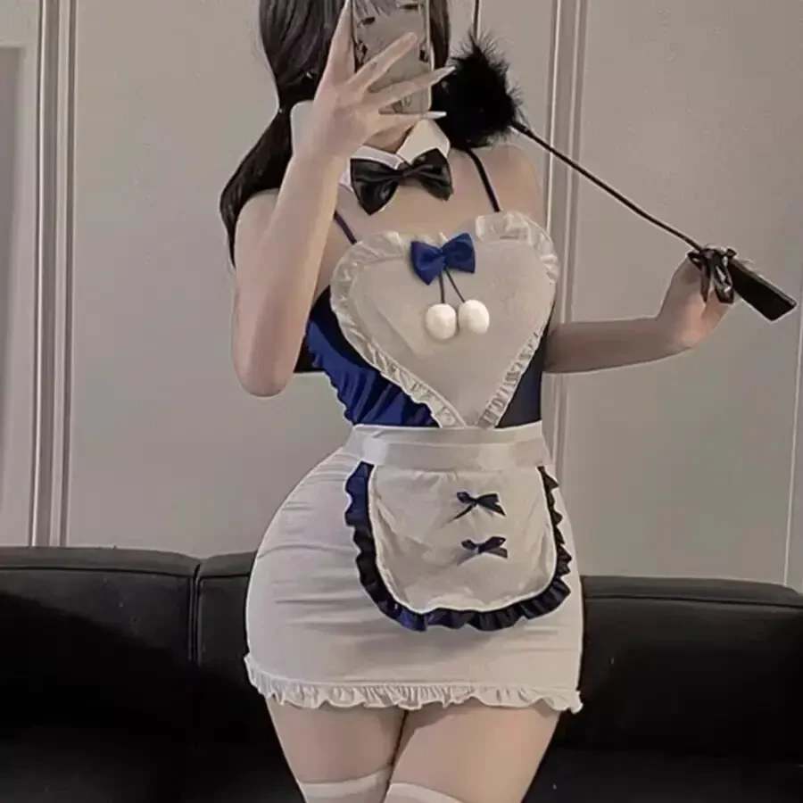 睡衣女装纯欲风吊带裙显瘦包臀裙爱心辣妹性感裙睡裙蕾丝花边