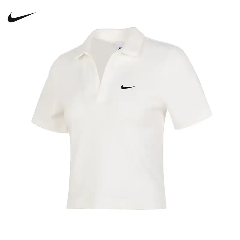 NIKE/耐克SPORTSWEARESSENTIAL女子短袖翻领上衣修身DV7885133