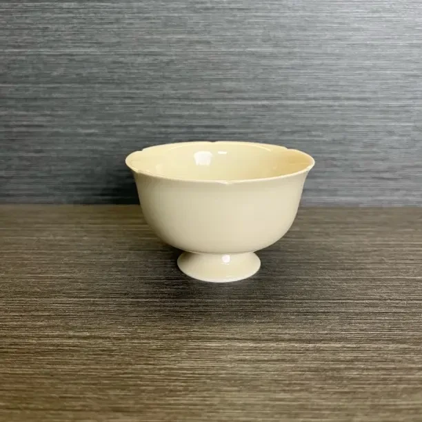 全手工制作定瓷高足葵口茶杯功夫茶具品茗杯主人杯