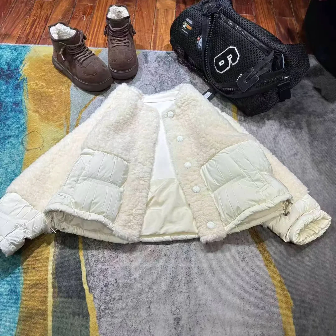 潮牌原创欧货拼接雨棉服6885