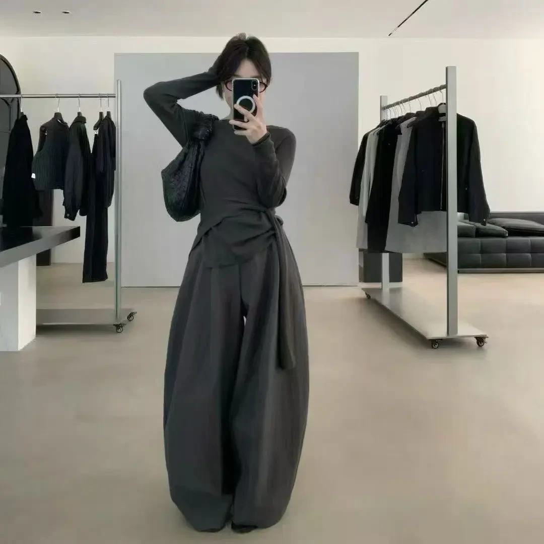 纯棉加绒加厚气质百搭气球裤