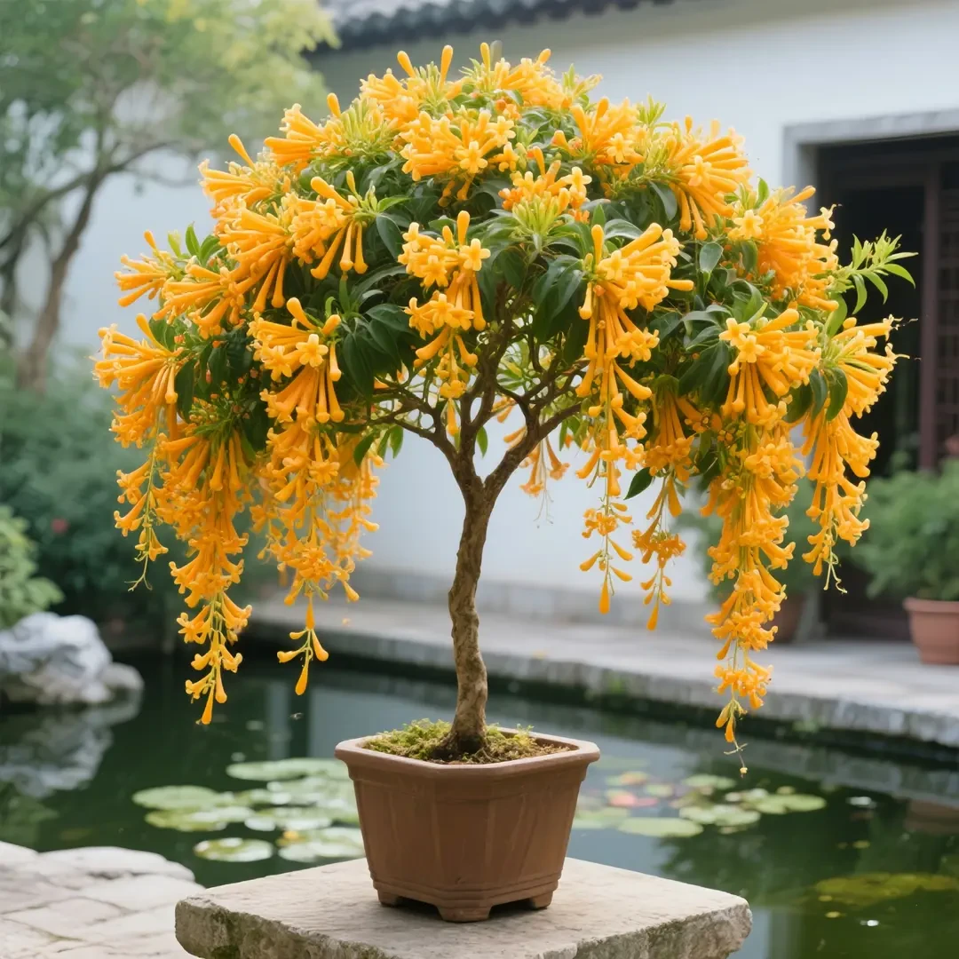 浓香型炮仗花树苗可盆栽地栽四季开花吊兰室内外阳台庭院好养易活