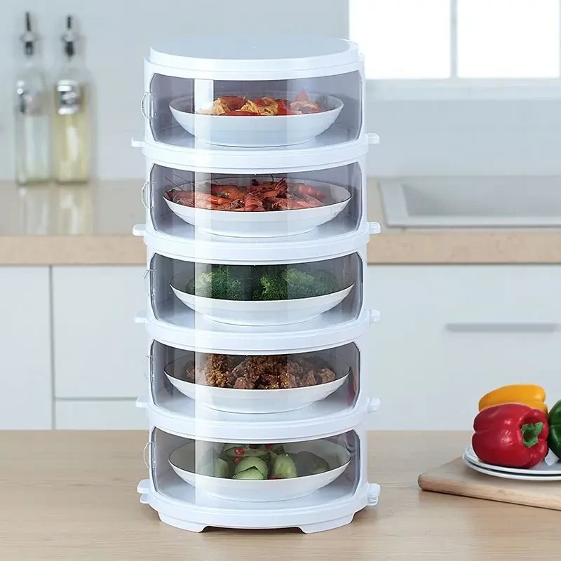 家用剩菜收纳盒多层菜罩防尘罩剩饭剩菜保护罩防蝇防尘餐桌盖菜罩