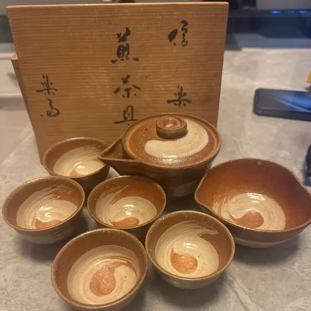 粗陶元宝手抓壶家用手工茶壶复古宝瓶泡茶茶杯陶瓷
