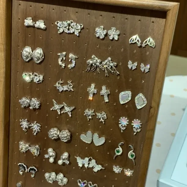 铜合金锆石耳饰 电镀奢华镶钻饰品耳饰