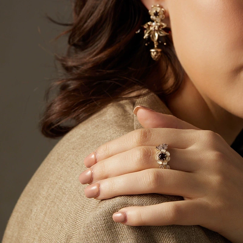 Riot/艾特里里北欧循迹系列设计感开口戒25年新款女