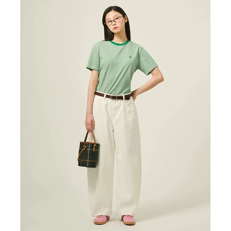 【新品】BEANPOLE滨波 2025春夏女士细条纹舒适休闲T恤BF5442C07