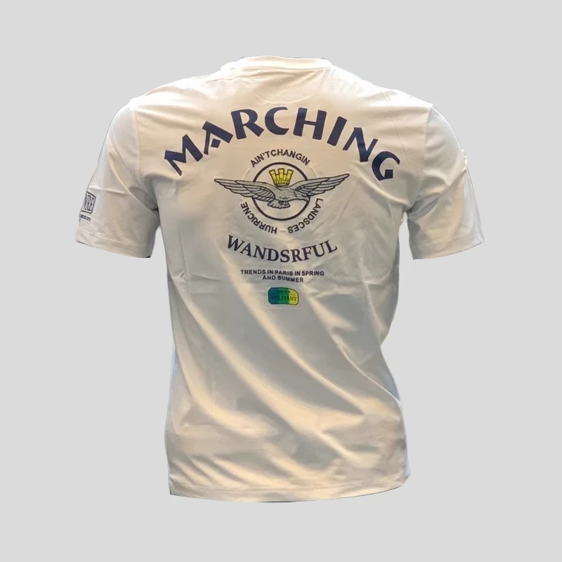 欧货青年夏季新品男士潮牌圆领宽松圆领纯棉时尚休闲短袖T恤男潮