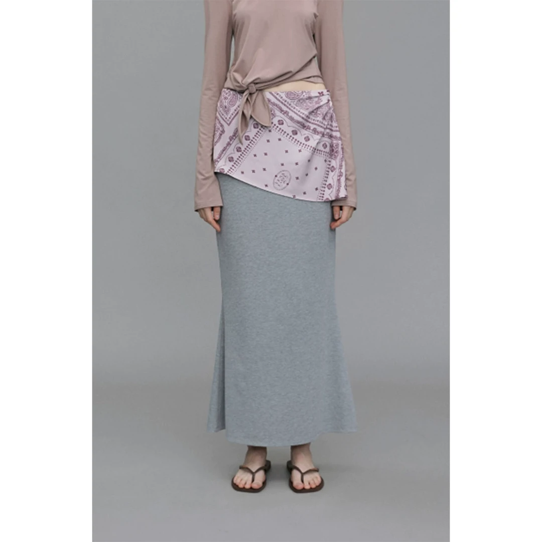 VENA LABEL设计师品牌系带拼接鱼尾裙Dsc买手店BY5V11017