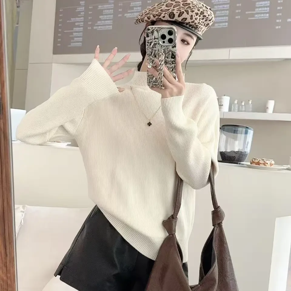 8076款，挂件一体绒珠片，加绒毛衣