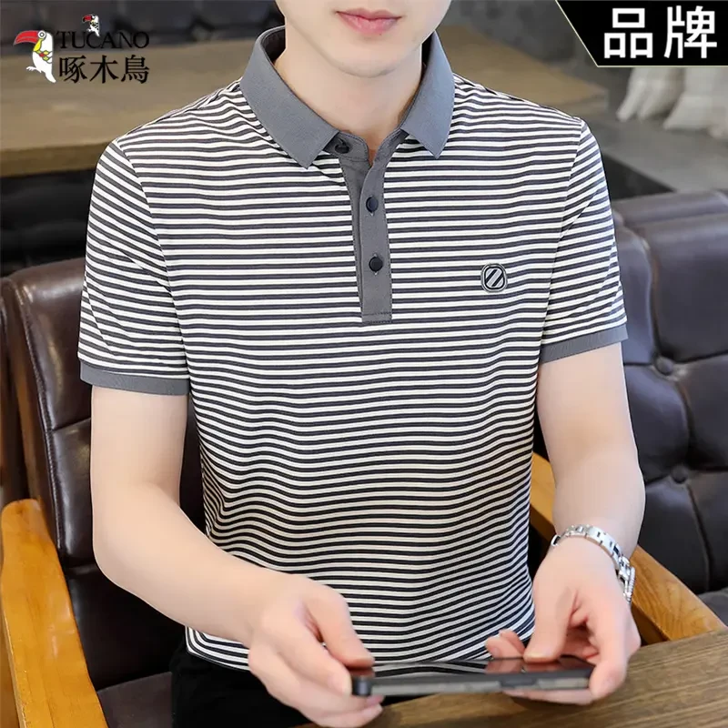 TUCANO/啄木鳥正品半袖休闲男士polo衫百搭时尚韩版翻领短袖T恤男