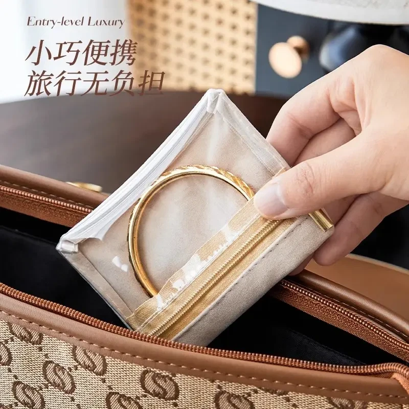 首饰袋 绒布首饰袋旅行小物件耳环饰品项链手串戒指收纳包