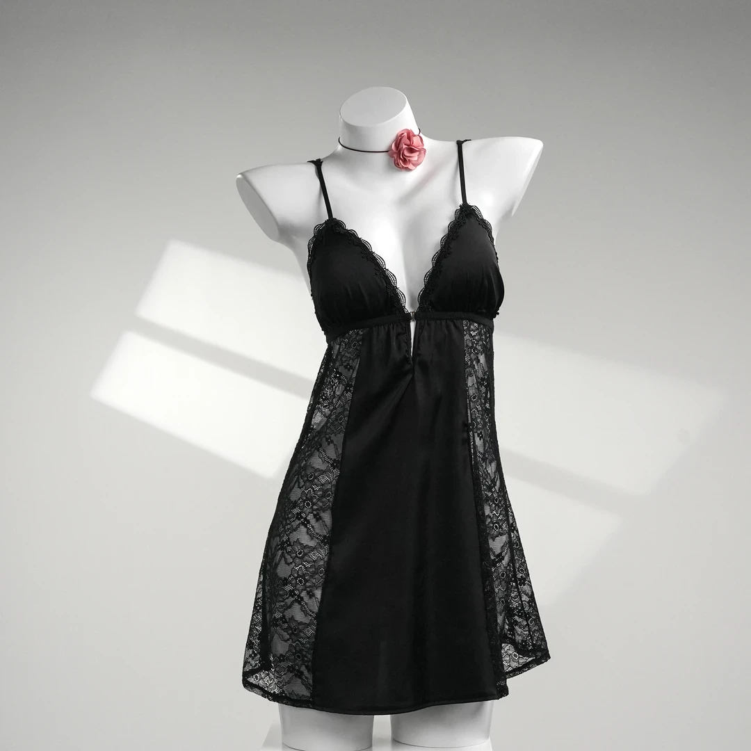 520情侣战袍表白【80-120斤】大码女士新款睡衣吊带性感纯色连衣