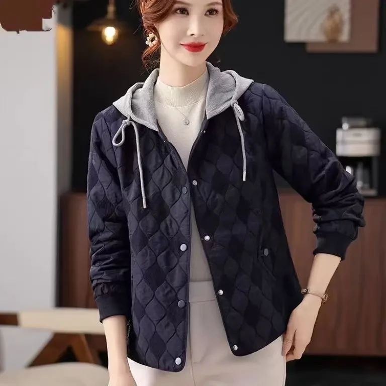 洋气中老年妈妈春秋新款休闲减龄夹克外套