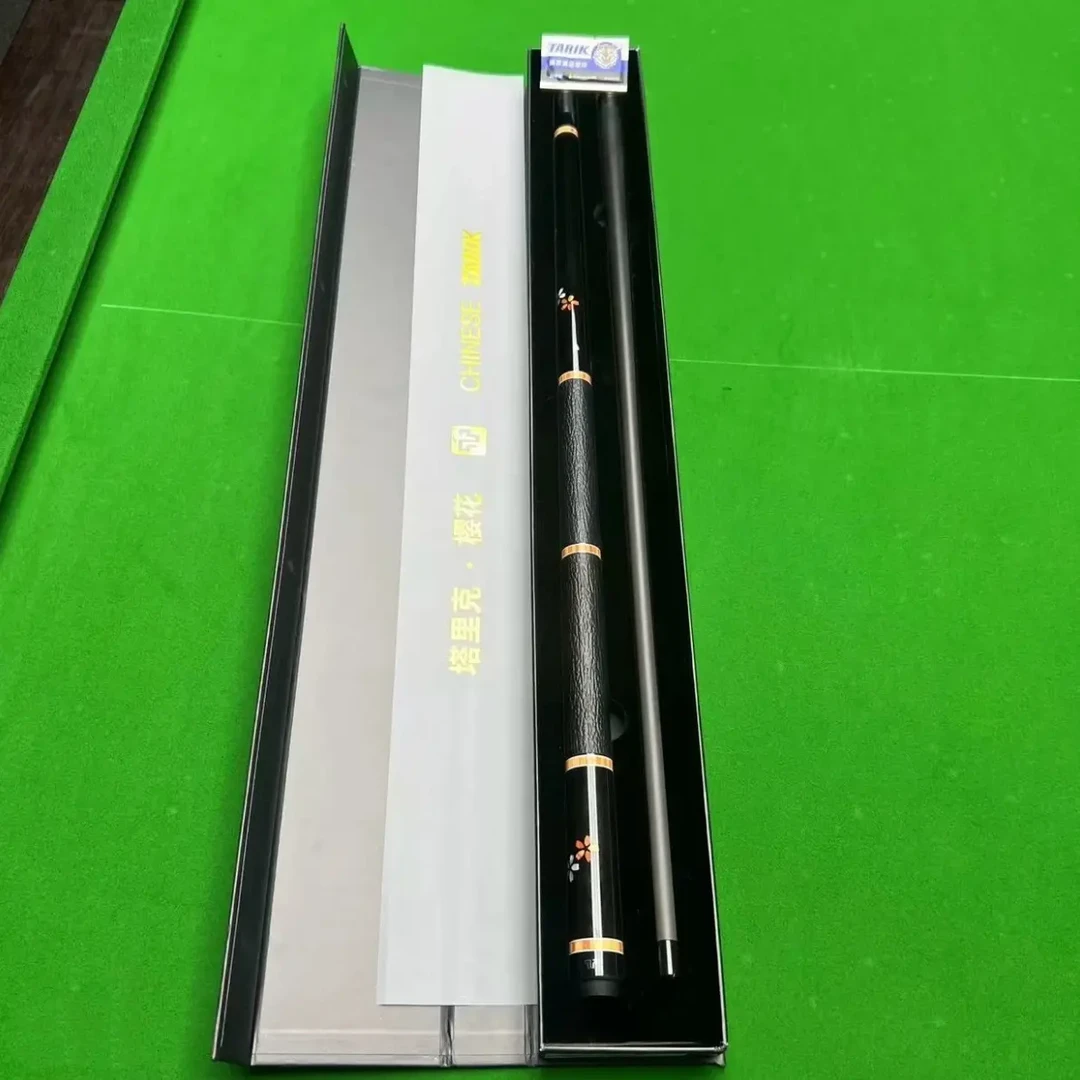 塔里克黑樱花二段皮把台球杆