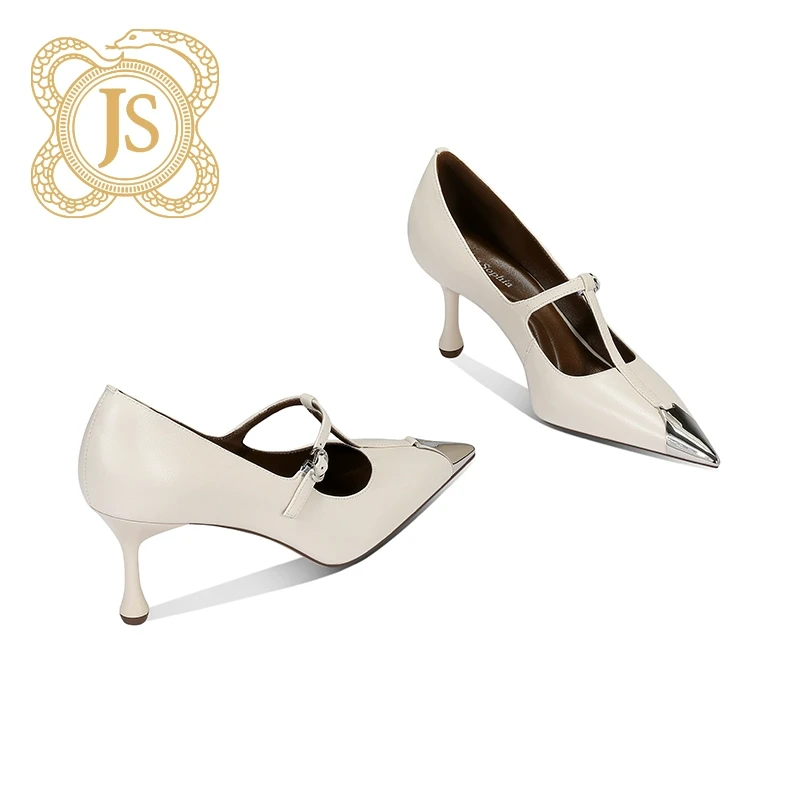 已开价，5796D52584Z尖头2025新款单鞋气质美一字T型细跟性感女高