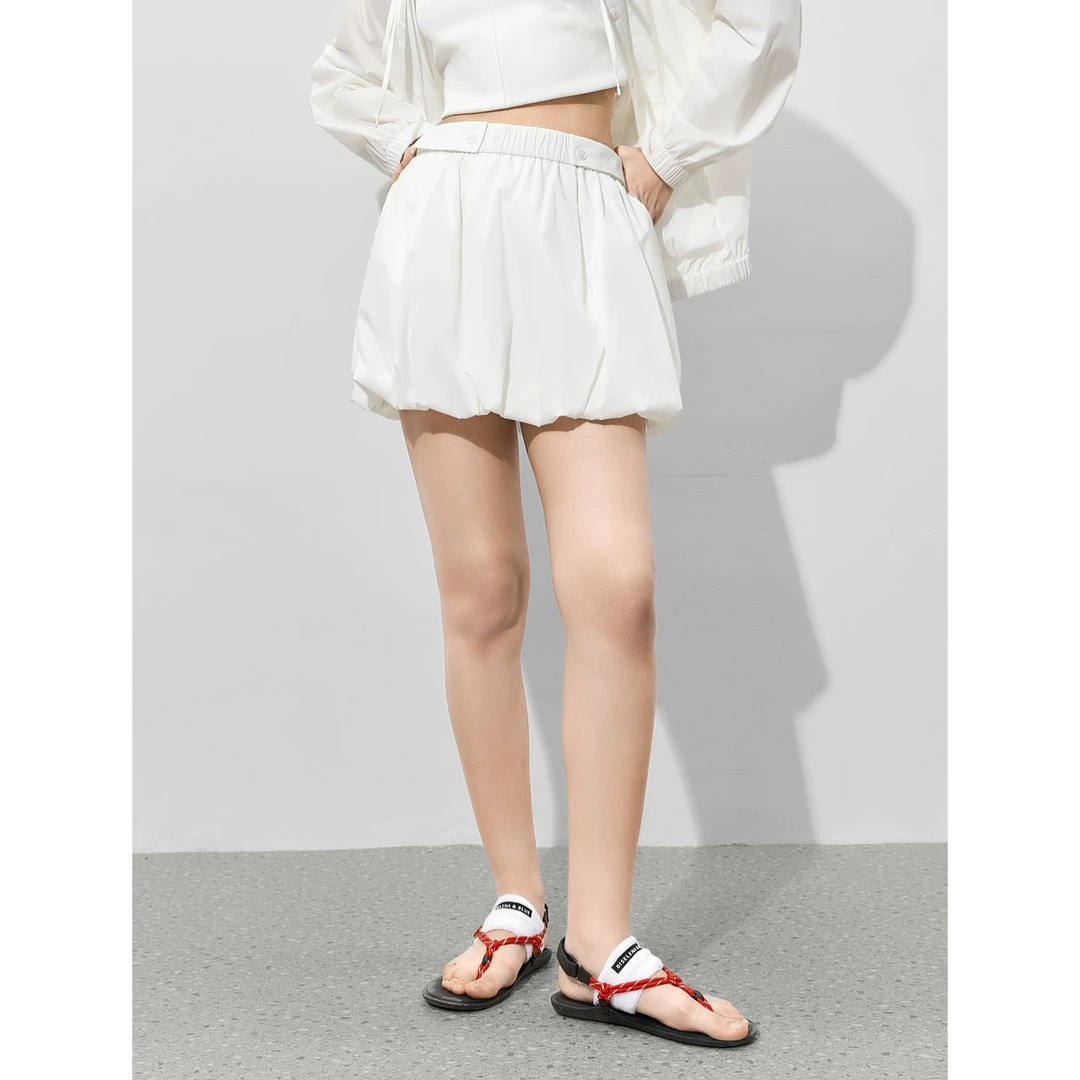 9017[秀场同款]贝茜妮法式速干防晒花苞短裙女