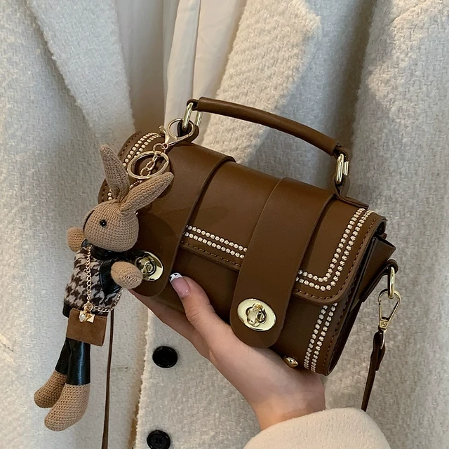 高级感质感洋气斜挎包包女春夏2025新款百搭小众ins时尚手提小包