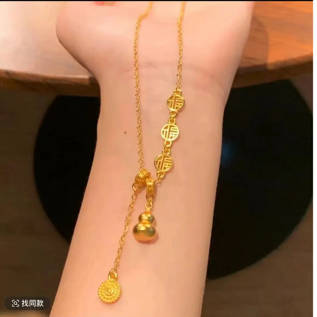 钛钢链 福字葫芦链 发绳 双带轻奢时尚百搭复古古风素款气质女款