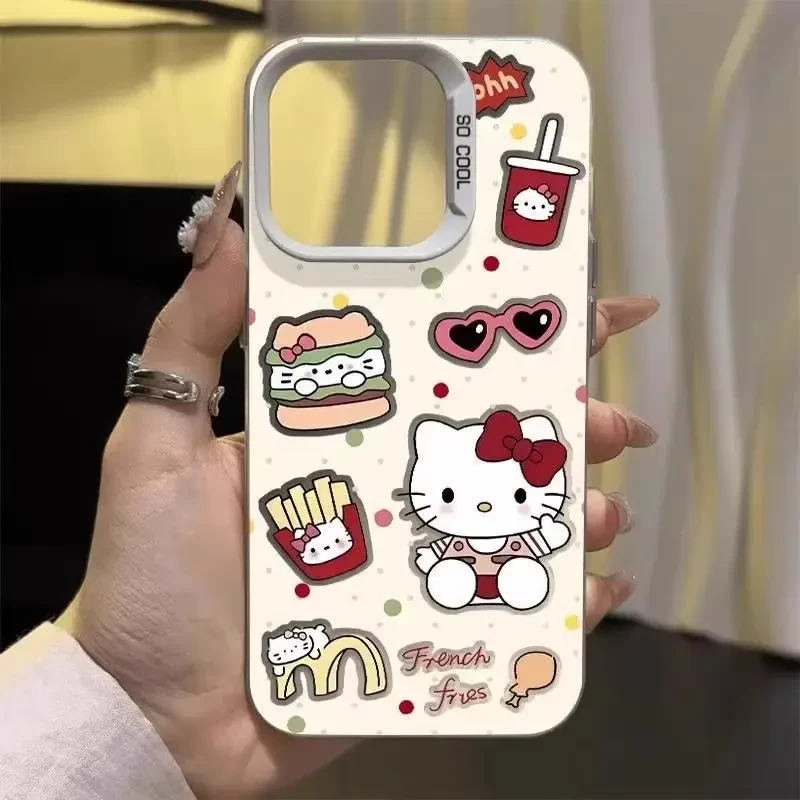 彩银汉堡kitty猫适用苹果16华为oppo小米15vivo荣耀oppo红米iphon