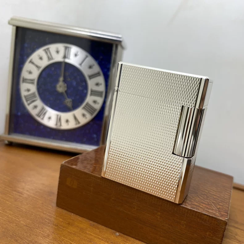 原品保证！S.T.Dupont都彭L1系列 银色麦纹小号款打火机Sx