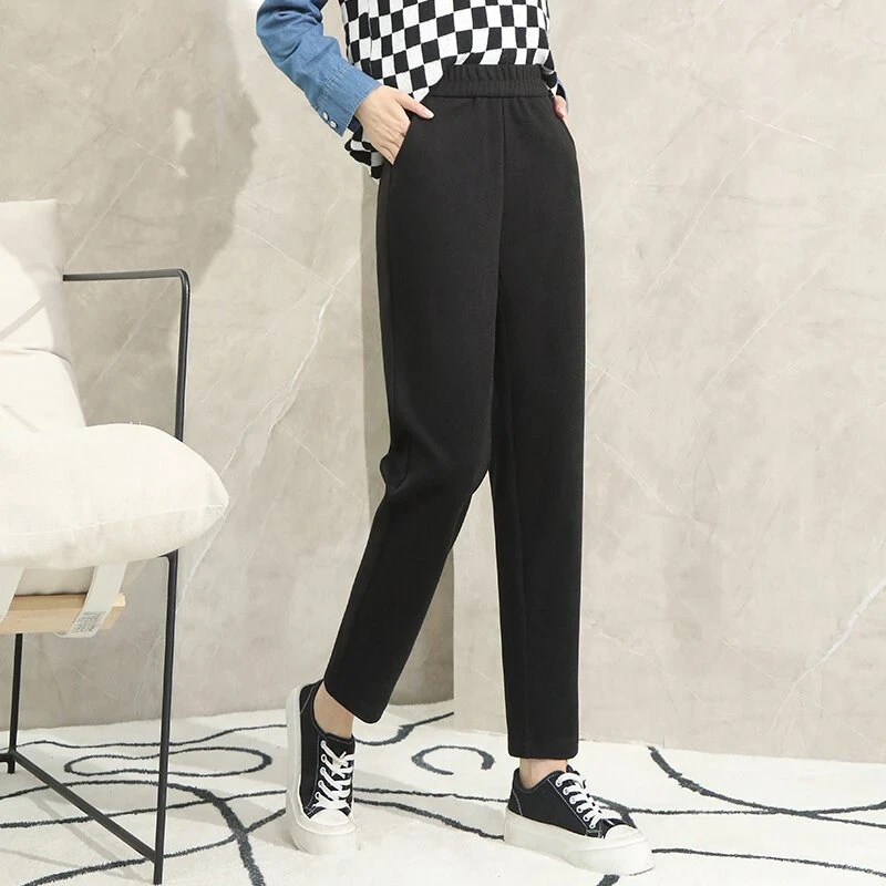 秋冬女款加绒毛呢裤-M220