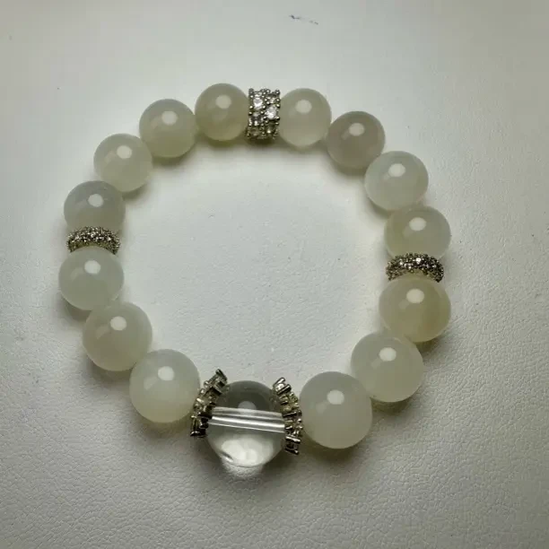 【月光之影】天然白月光手串 温柔月光