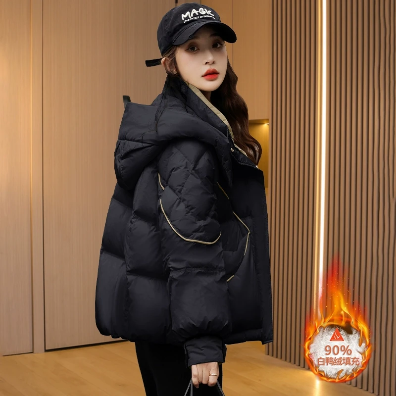 2025年新款女装小香风短款羽绒服女款2025新款时尚洋气设计高级小