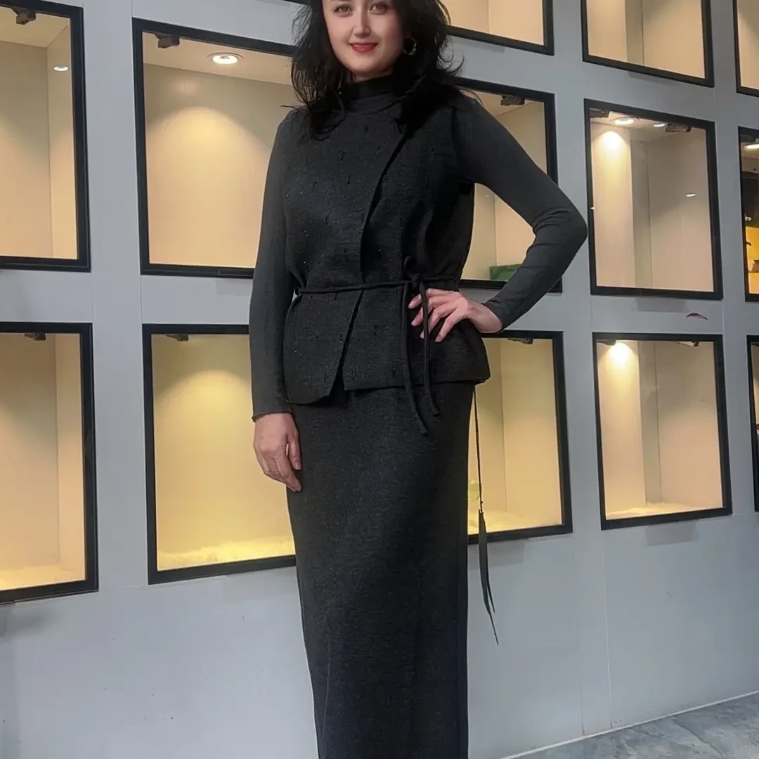 秋冬新款高端法式舒适三件套