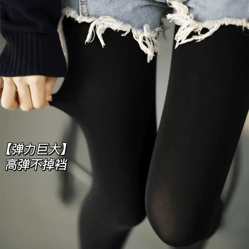 超弹天鹅绒80D哑光日系JK春秋薄款防勾丝光腿神器打底连裤袜高弹