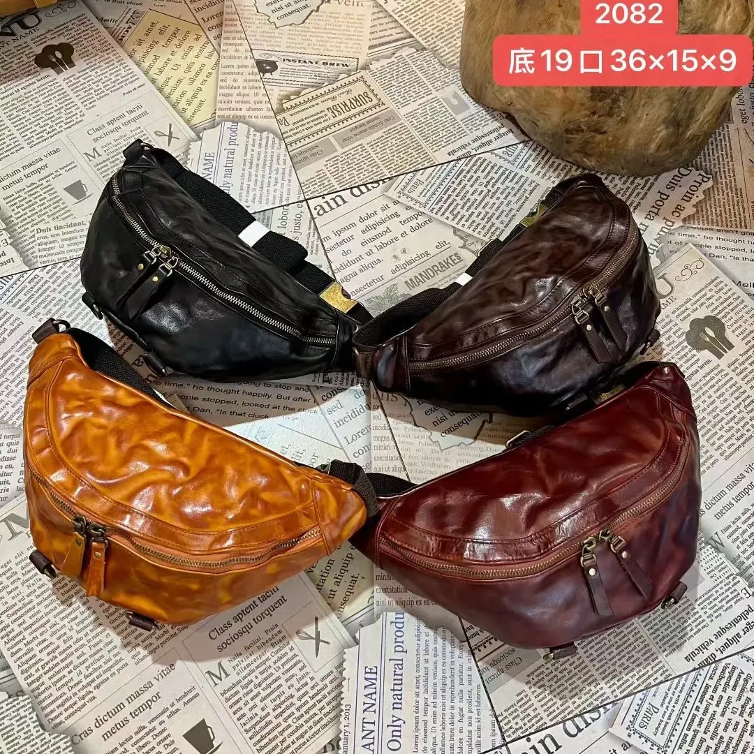 男旅游街头风耐磨车缝线胸包腰包包腰复古斜跨包休闲