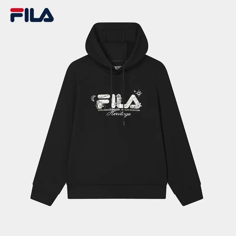 Fila/斐乐女装春季新款【精致刺绣运动休闲连帽】卫衣F11W518215F