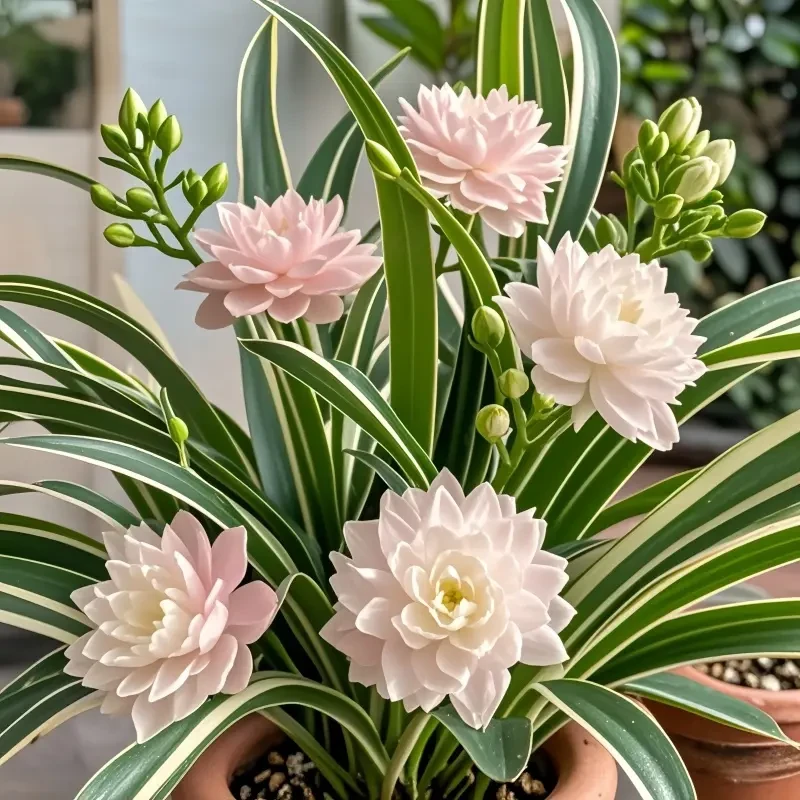 浓香型金边吊兰种球大花重瓣盆栽花卉绿植耐寒耐热四季可种好养护