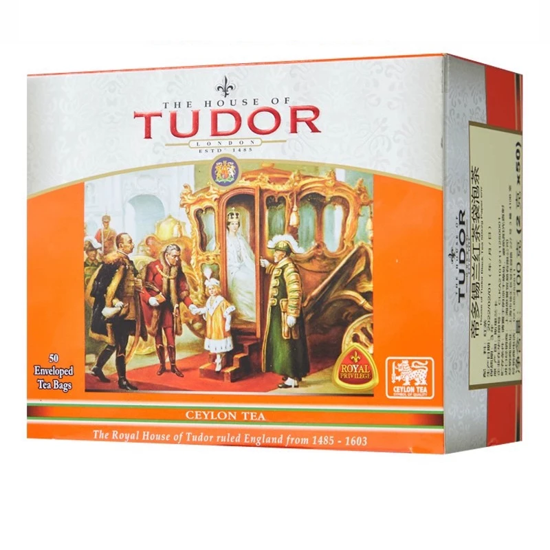 帝多TUDOR锡兰红茶袋泡茶100克/盒（2g/片*50片/盒）斯里兰卡进口