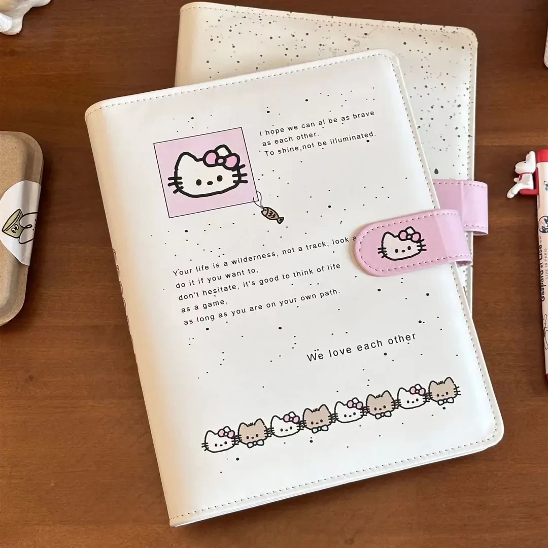 小猫证件照A5四宫格皮质活页卡册3寸学生追星小卡收纳册相册可爱s