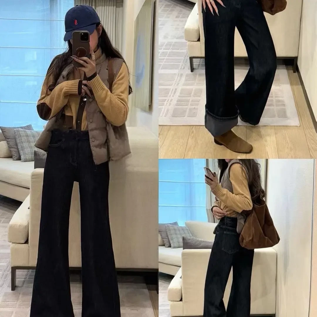 P&C studio “0束缚”密密绒保暖舒适宽松喇叭裤