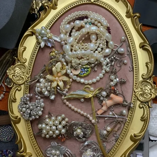 合金仿珍珠仿珍珠耳饰 饰品