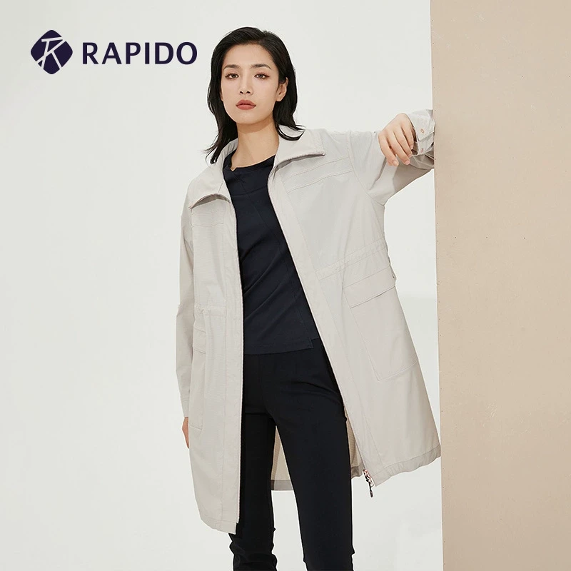RAPIDO雳霹道2025秋季新款通勤夏季长风衣休闲夹克外套CP3339U03