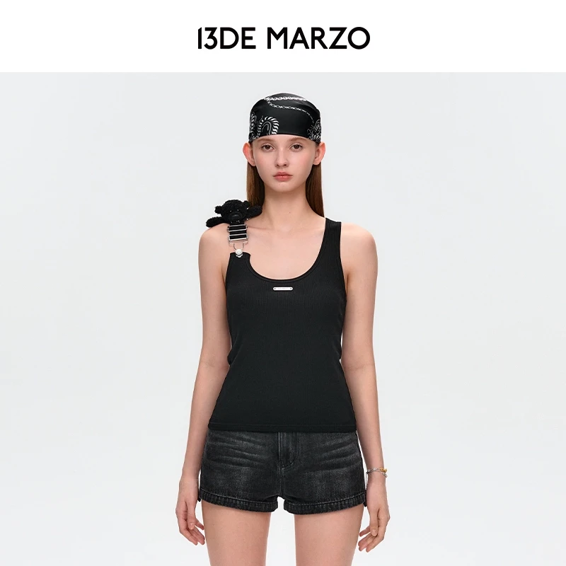 13DE MARZO女士 25春夏新款背带针织修身背心高级感休闲百搭吊带