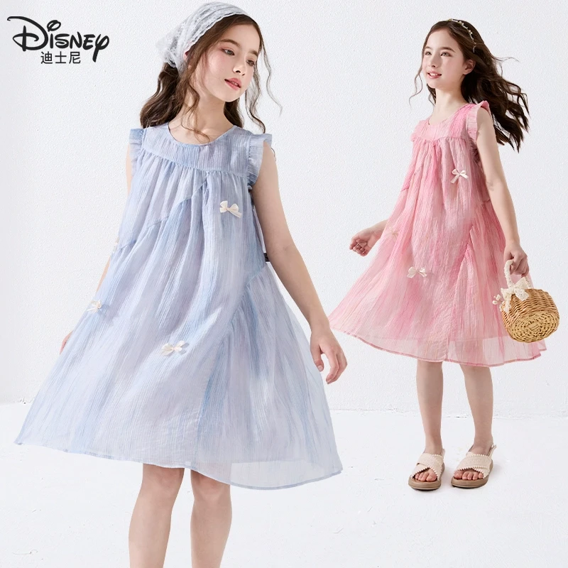 女童连衣裙夏季儿童裙子2025新款夏装女孩雪纺裙公主度假裙洋气