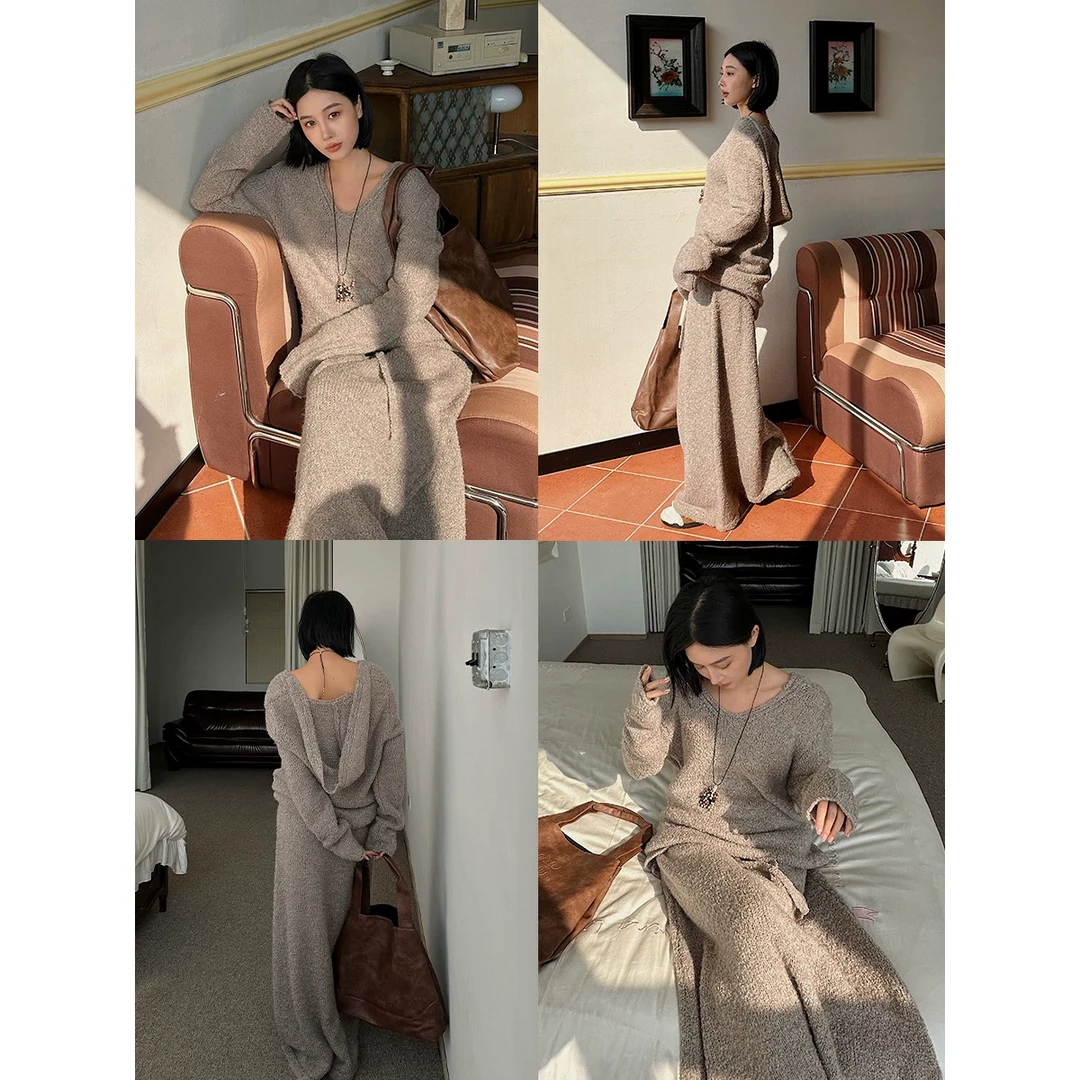 REREK设计师品牌圈圈毛软糯毛衣/半裙 R25A12110029/R25A12227030