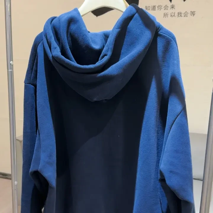 长袖印花连帽女宽松套头休闲卫衣加厚秋冬时尚纯色