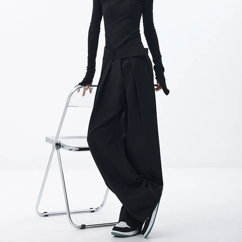 【五折福利】KEN STUDIO【暗黑风经典款】魔术贴西装裤垂感阔腿休闲裤