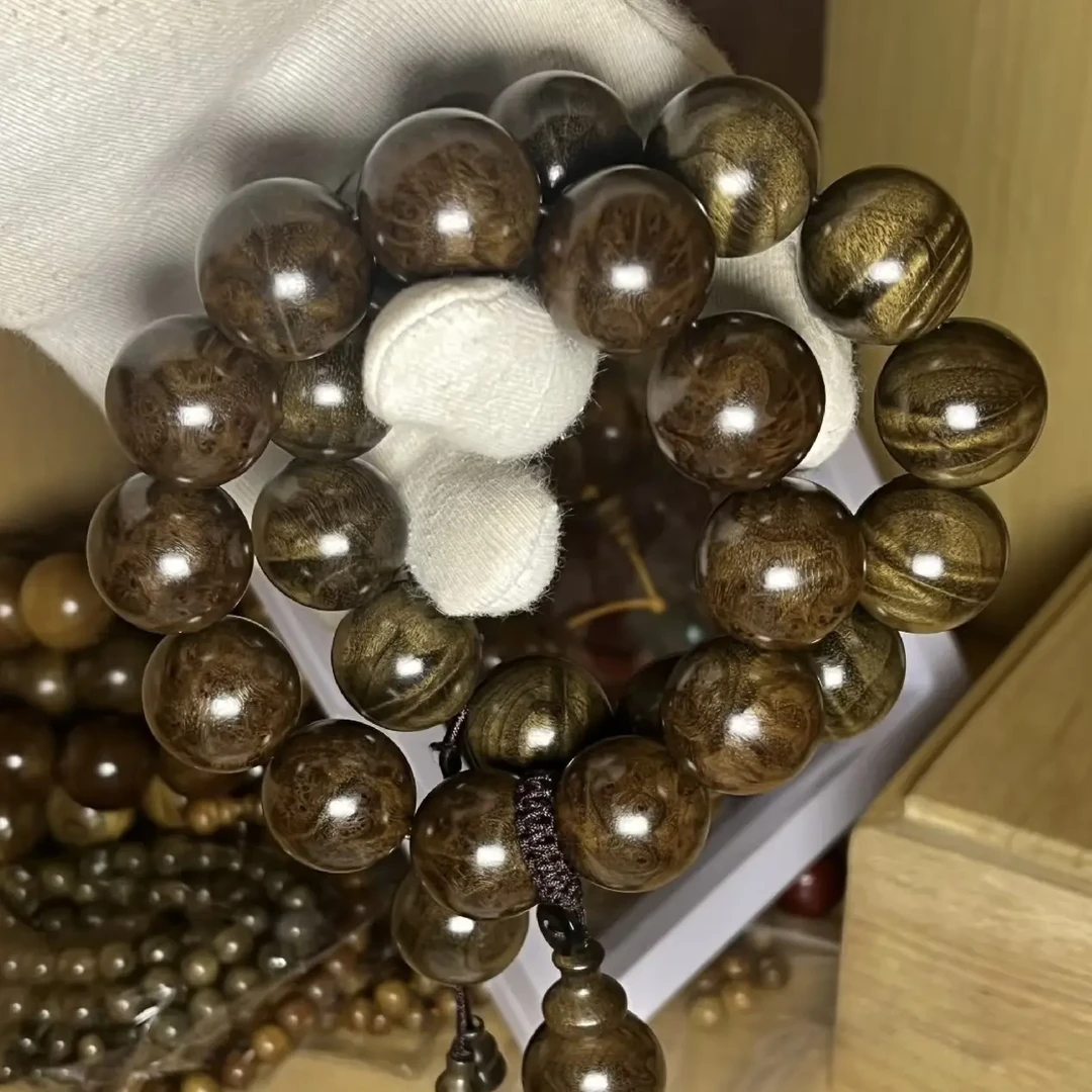 阴沉木水波纹老料文玩