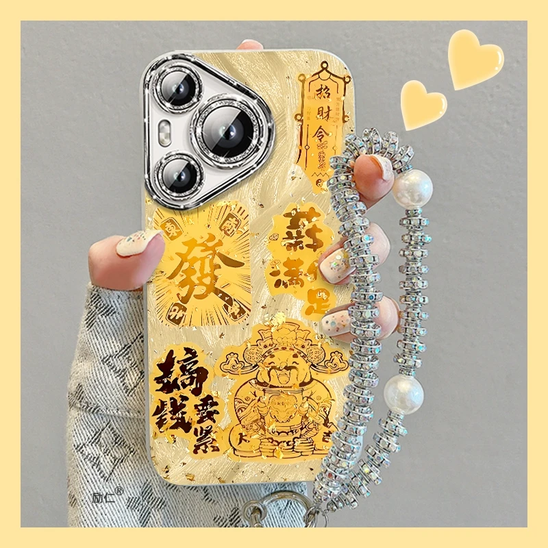 薪满亿足适用华为pura70手机壳p60闪粉镜头p50羽纱纹p40保护套p30